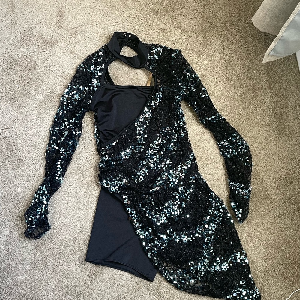 sparkly unitard dance costume